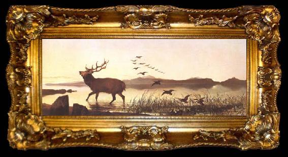 framed  Sir Edwin Landseer The Sanctuary (mk25), ta009-2